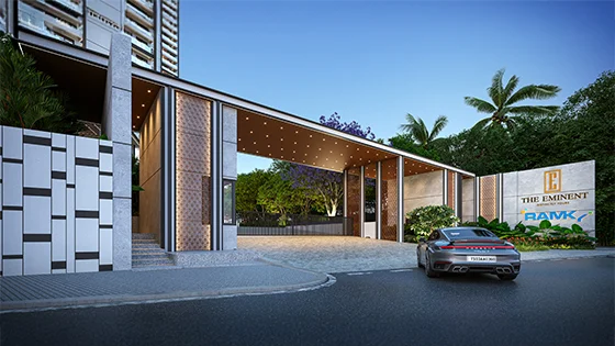 Grand Entry & Exit Plaza with Security Post