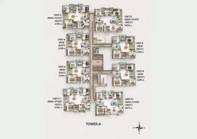 Tower A Floor Plan