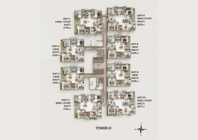 Tower D Floor Plan